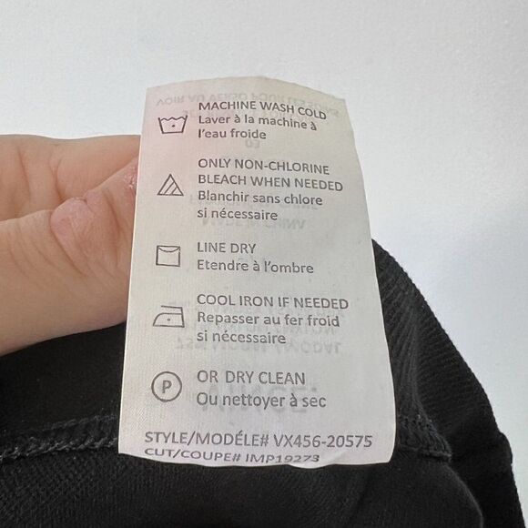 Vince Black Ribbed Stretch Knit Pull On Skinny Pants - Picture 8 of 8